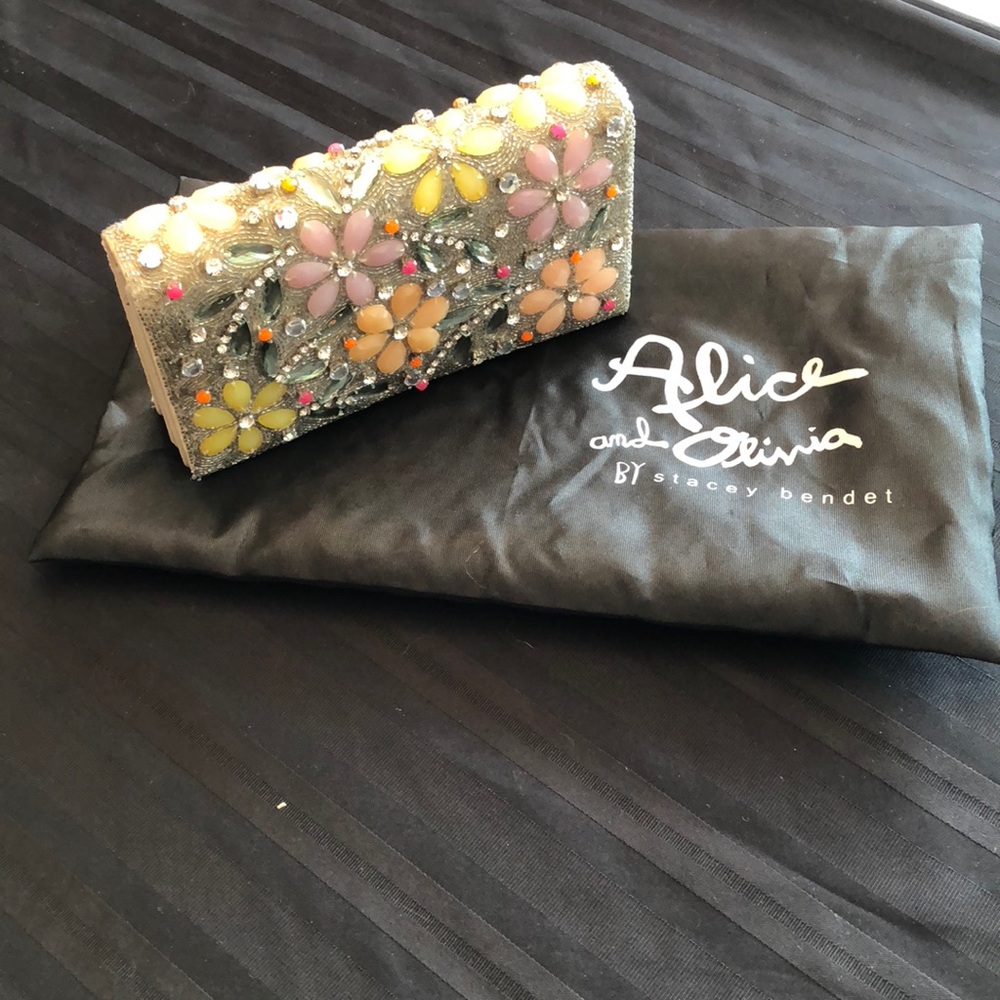 Alice & Olivia beaded clutch
